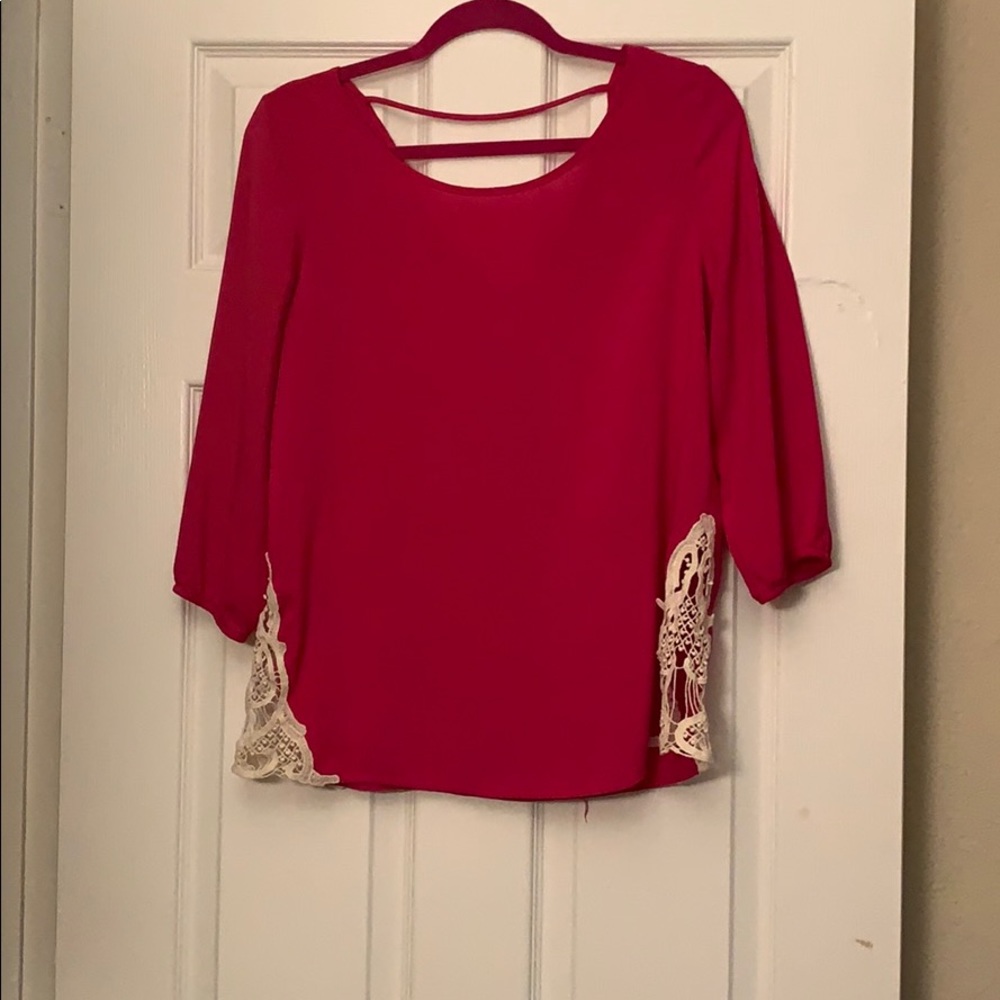 Hot pink shirt